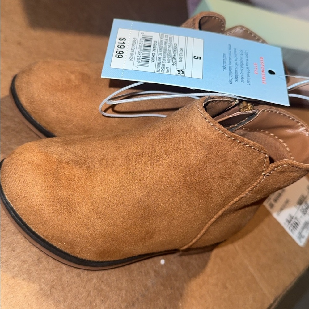 Target Kids Tan Suede Boots